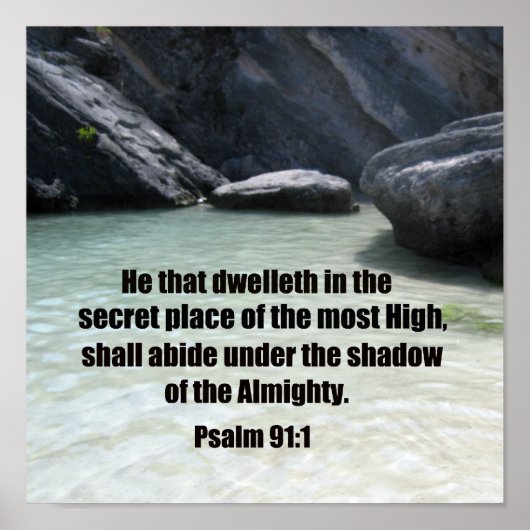 Psalm 91:1 poster (Vorne)