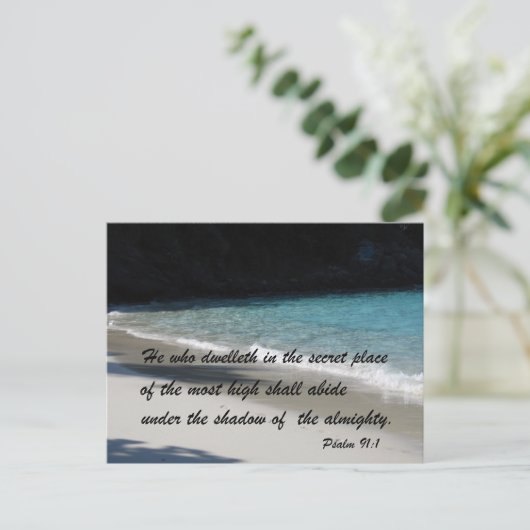 Psalm 91:1 postkarte (Stehend Vorderseite)