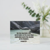 Psalm 91:1 postkarte (Stehend Vorderseite)