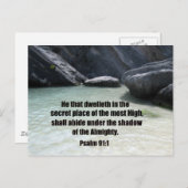 Psalm 91:1 postkarte (Vorne/Hinten)