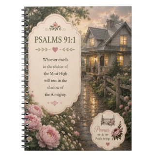 Psalm 91:1 Tagebuch/Notizbuch Notizblock