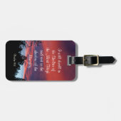 Psalm 91:1 Verweilen im Geheimen Ort, Custom Gepäckanhänger (Vorderseite horizontal)