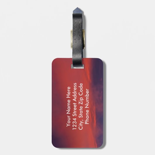 Psalm 91:1 Verweilen im Geheimen Ort, Custom Gepäckanhänger (Rückseite vertikal)