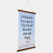 Psalm 91:1 wandteppich mit holzrahmen (Gewinkelt)