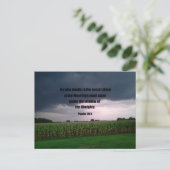 Psalm 91:1 Wer an dem geheimen Ort wohnt... Postkarte (Stehend Vorderseite)
