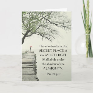 Psalm 91:1 Wer im SECRET PLACE wohnt Karte