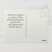 Psalm 91:1 Wer im SECRET PLACE wohnt Postkarte (Rückseite)