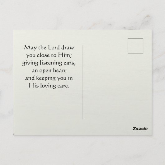 Psalm 91:1 Wer im SECRET PLACE wohnt Postkarte (Rückseite)