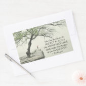 Psalm 91:1 Wer im SECRET PLACE wohnt Rechteckiger Aufkleber (Umschlag)