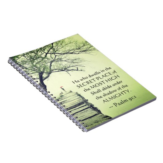 Psalm 91:1 Wer wohnt im SECRET PLACE Notizblock (Rechte Seite)