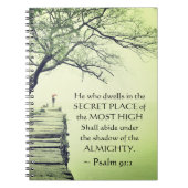 Psalm 91:1 Wer wohnt im SECRET PLACE Notizblock (Vorderseite)