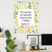 Psalm 91:2 Christian Poster (Heimbüro)