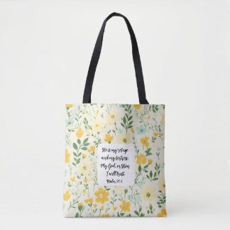 Psalm 91:2 Christian Tote Bag Tasche