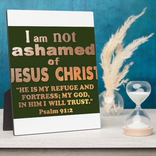 Psalm 91:2 fotoplatte (Seite)