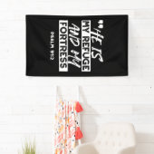 Psalm 91:2 - Meine Zuflucht und meine Festung Chri Banner (Insitu)