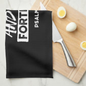 Psalm 91:2 - Meine Zuflucht und meine Festung Chri Geschirrtuch (Viertel Falte)