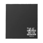 Psalm 91:2 - Meine Zuflucht und meine Festung Chri Notizblock (Vorderseite)