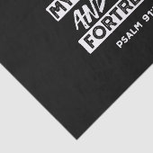 Psalm 91:2 - Meine Zuflucht und meine Festung Chri Seidenpapier (Ausschnitt)