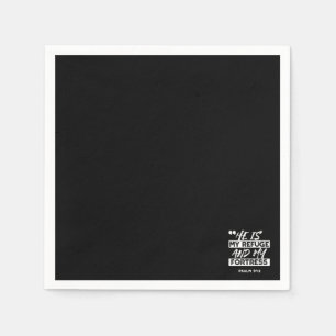 Psalm 91:2 - Meine Zuflucht und meine Festung Chri Serviette