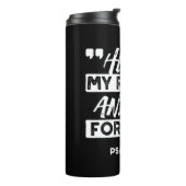 Psalm 91:2 - Meine Zuflucht und meine Festung Chri Thermosbecher (Nach links gedreht)