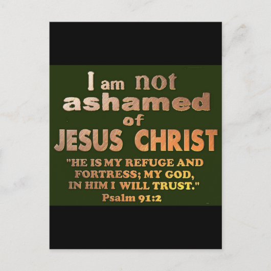 Psalm 91:2 postkarte (Vorderseite)