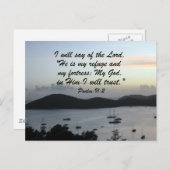 Psalm 91:2 postkarte (Vorne/Hinten)