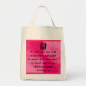 Psalm 91:4-Beutel Tragetasche (Vorne)