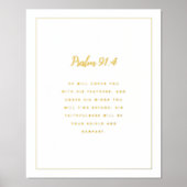 Psalm 91:4 Buch in Gold Foliendrucke (Vorderseite)