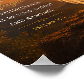 Psalm 91:4 Engelsschwingen Christlich Poster (Ecke)