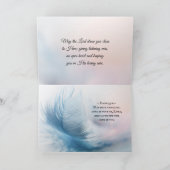 Psalm 91:4 Er wird dich mit Seinen Federn bedecken Karte (Innenseite)