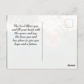 Psalm 91:4 Er wird dich mit Seinen Federn bedecken Postkarte (Rückseite)