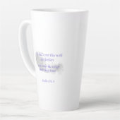 Psalm 91:4 Er wird dich mit seinen Federn decken Milchtasse (Linke Ecke)