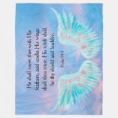 Psalm 91:4 fleecedecke (Vorderseite)