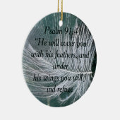 Psalm 91:4 Flügel Gottes Schutz Keramik Ornament (Rechts)