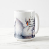 Psalm 91:4 Flügel Gottes Schutzbibliotheke Kaffeetasse (VorderseiteRechts)
