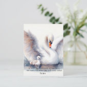 Psalm 91:4 Flügel Gottes Schutzbibliotheke Postkarte (Stehend Vorderseite)