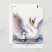 Psalm 91:4 Flügel Gottes Schutzbibliotheke Postkarte (Vorne/Hinten)