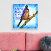 Psalm 91:4 Gefälligkeit Leinwanddruck (Insitu (Wohnzimmer))