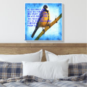 Psalm 91:4 Gefälligkeit Leinwanddruck (Insitu (Schlafzimmer))