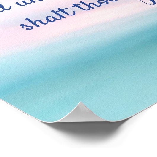 Psalm 91:4 King James Bible Poster (Ecke)