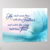 Psalm 91:4 King James Bible Poster (Vorne)