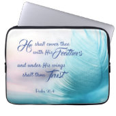 Psalm 91:4 King James Laptop Sleeve (Vorderseite)