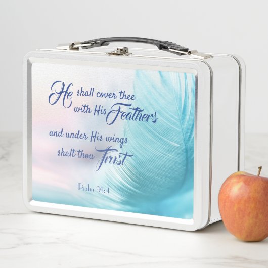 Psalm 91:4 King James Lunch Box (Beispiel)