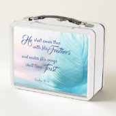 Psalm 91:4 King James Lunch Box (Rückseite)