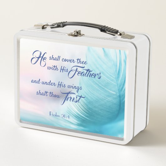 Psalm 91:4 King James Lunch Box (Vorderseite)