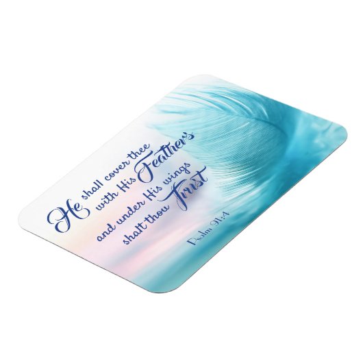 Psalm 91:4 King James Magnet (Linke Seite)