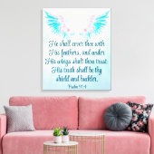 Psalm 91:4 leinwanddruck (Insitu (Wohnzimmer))