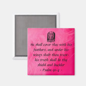 Psalm 91:4-Magnet Magnet (Vorderseite/Rückseite)