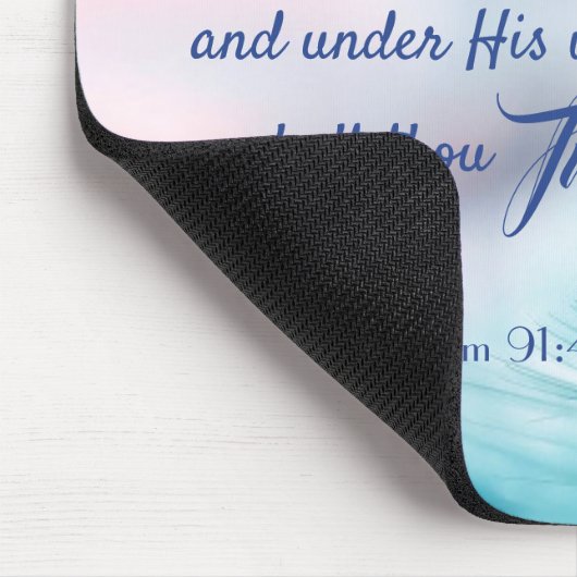 Psalm 91:4 Mouse Pad - King James Version Mousepad (Ecke)