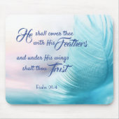 Psalm 91:4 Mouse Pad - King James Version Mousepad (Vorne)